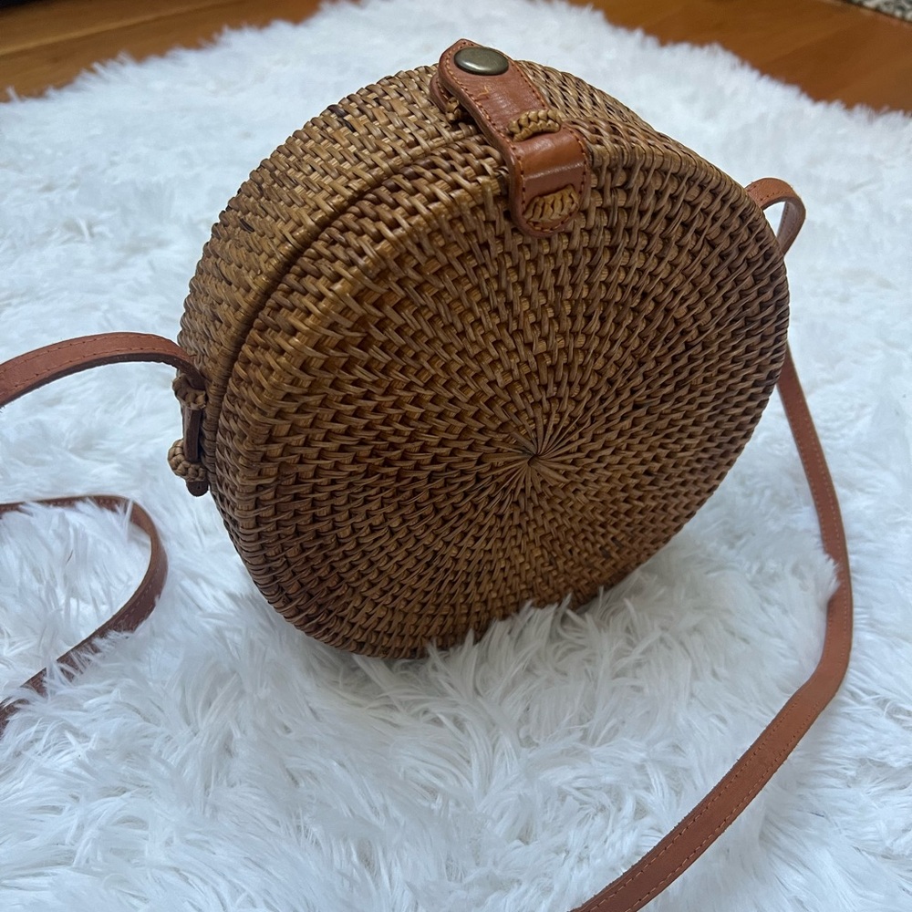 Woven Basket Bag Crossbody Purse